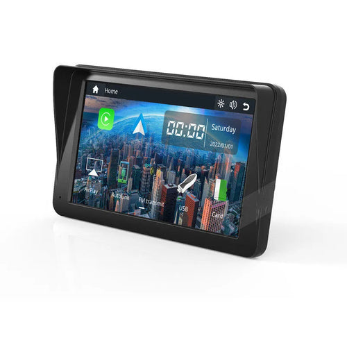 7 inch portable car smart screen with wireless CarPlay and Android Auto on retractable bracket