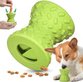 Blue natural rubber hollow dog bone treat dispensing toy for aggressive chewers.