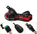 One drag two LED work light wiring harness with 2 metre silicone cable for automotive roof spotlights