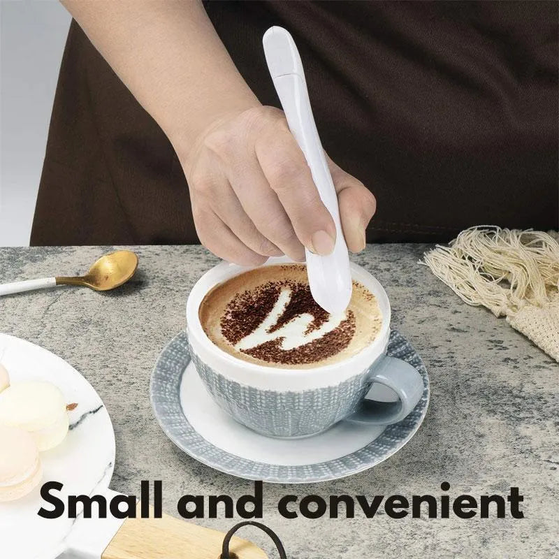 Electric coffee drawing pen in yellow for chocolate food decoration with ABS material
