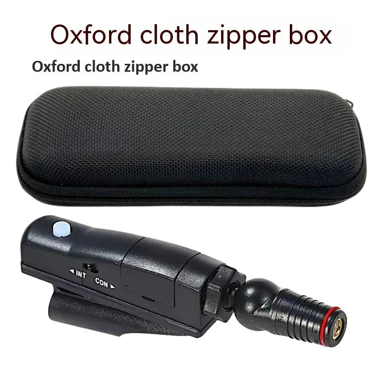Golf putter laser aiming instrument showing laser sight attachment and available style configurations