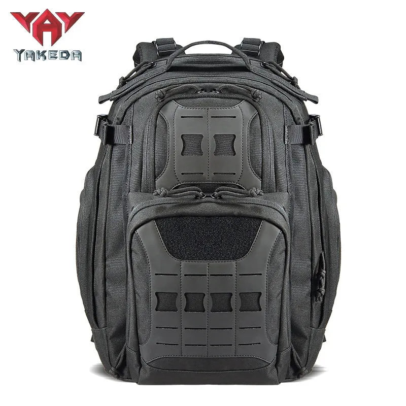 Outdoor tactical backpack 42L 600D polyester in camouflage style for travel and climbing