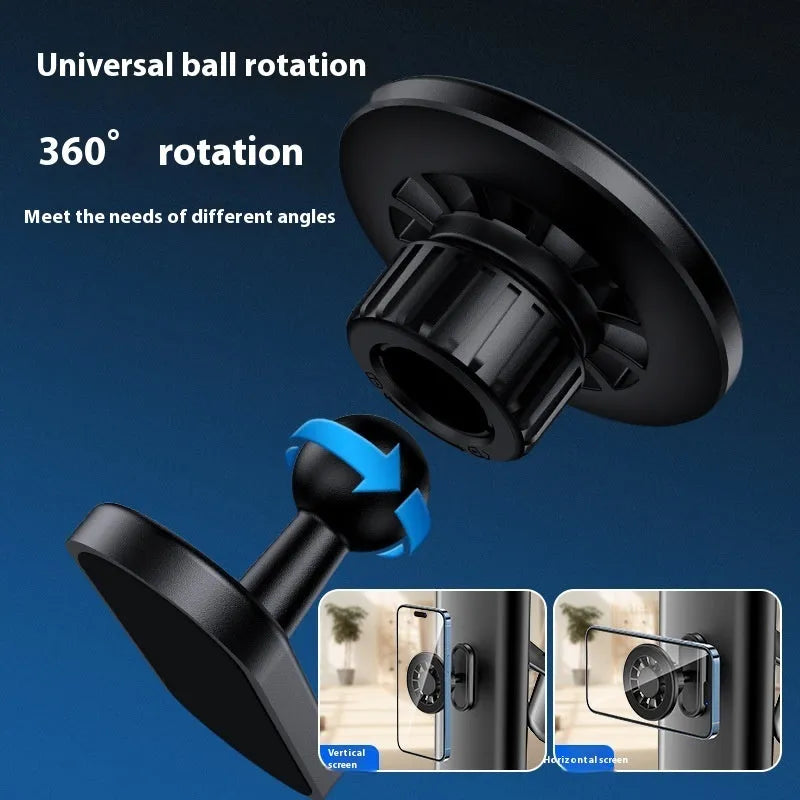 Plastic double-sided magnetic photography bracket with universal phone clip for outdoor mobile photography