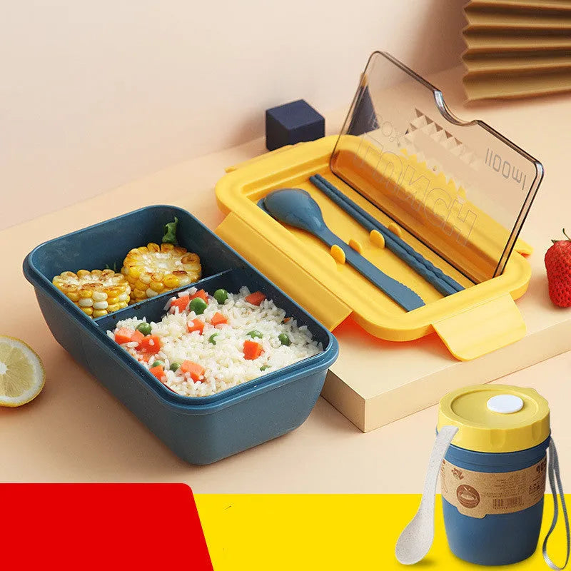 Nordic-style four-layer bento box in green with partitioned compartments for organised lunches