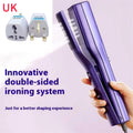 Handheld garment steamer with AI temperature control for hanging and flat ironing, white plastic with plug options