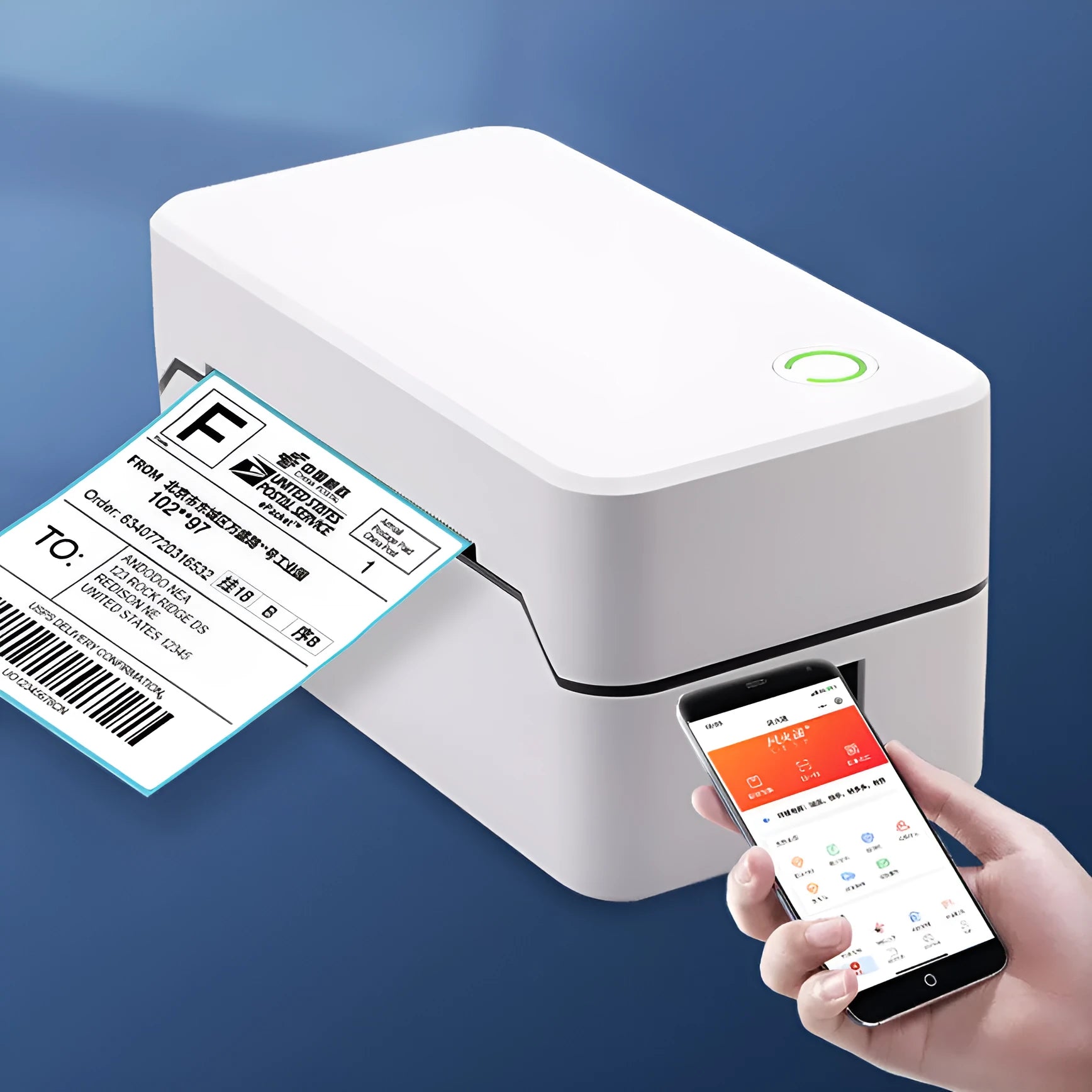 TDL401H thermal printer with Bluetooth connectivity and compact 149mm design