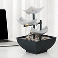 Desktop flowing water fountain ornament with alloy plastic construction and colour plating finish in JR001 colour