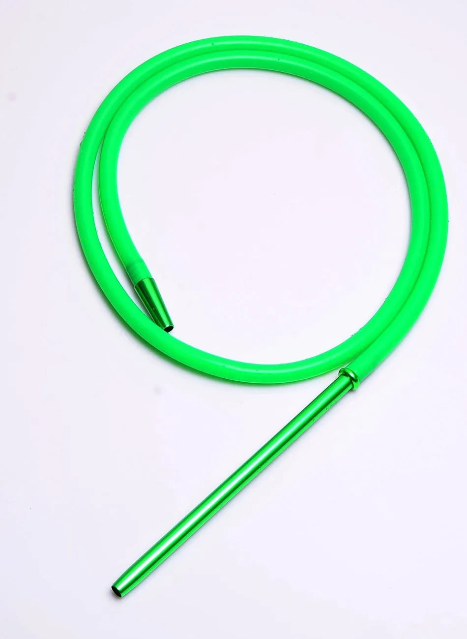 Creative silicone hookah hose in red blue green black silver gray clear colours with aluminium material