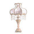 European style table lamp with princess design, 55cm height, remote control tricolour light, on bedside table
