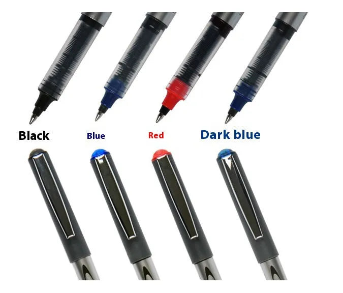 Multipack of twelve 0.5mm water-based quick-drying signature pens in assorted ink colours.