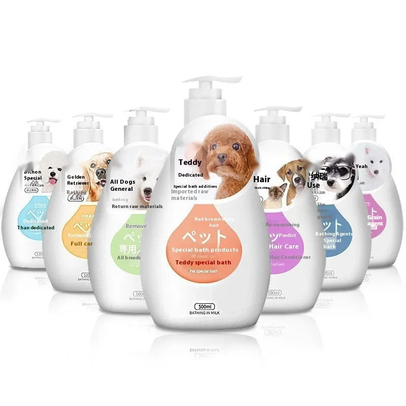 Gel pet shampoo bottle for dogs and cats 200-500ml deodorising bath