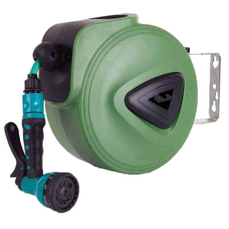 Automatic retractable hose reel with 10m PVC pipe for car wash and garden watering