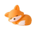 Fox-shaped USB rechargeable small night lamp with two-gear brightness and 1200mAh battery in colour box packaging