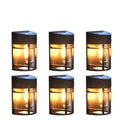 Solar outdoor patio balcony garden wall light set warm light IP65 waterproof Tungsten small wall lamp