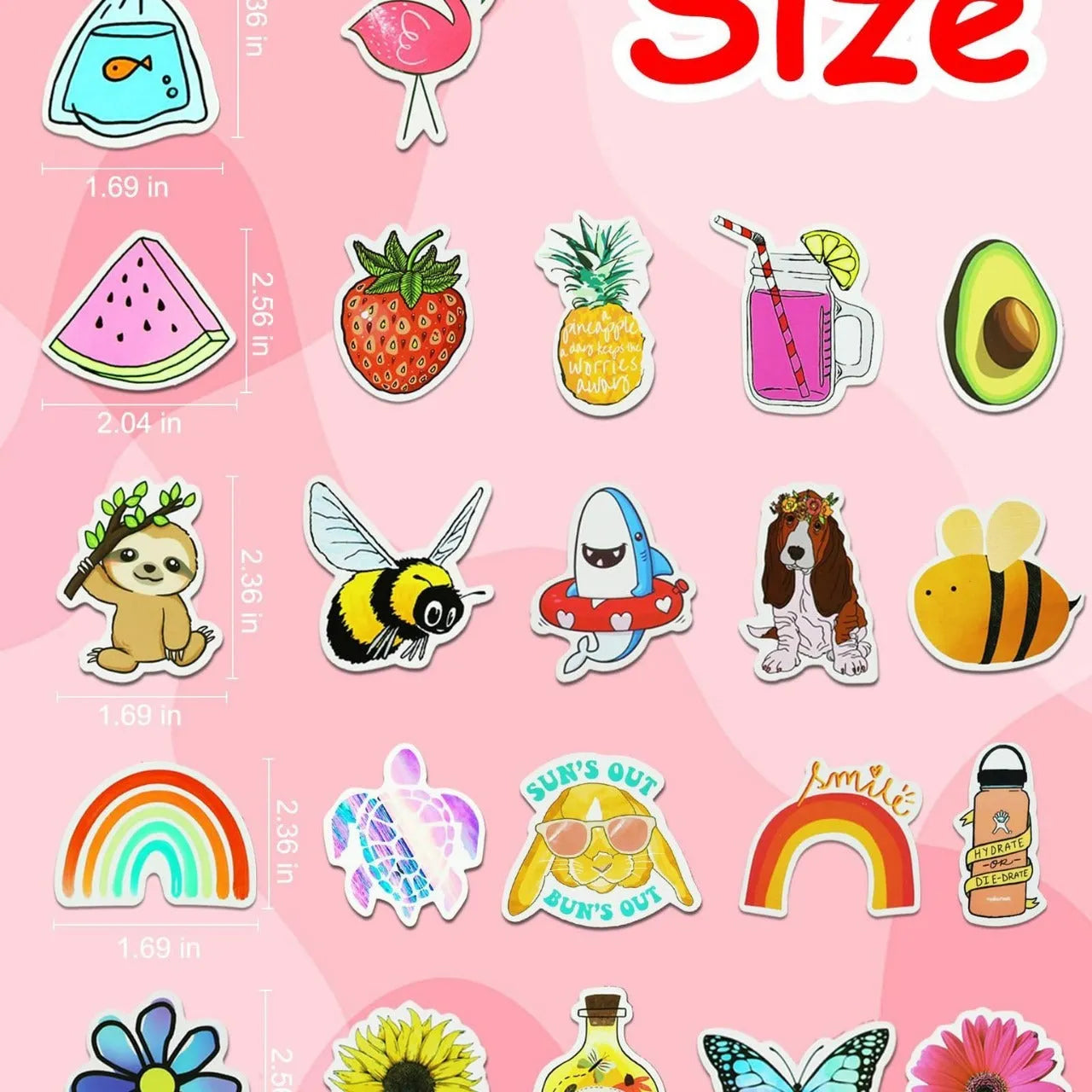 200-piece PVC waterproof style stickers for DIY luggage notebook decoration