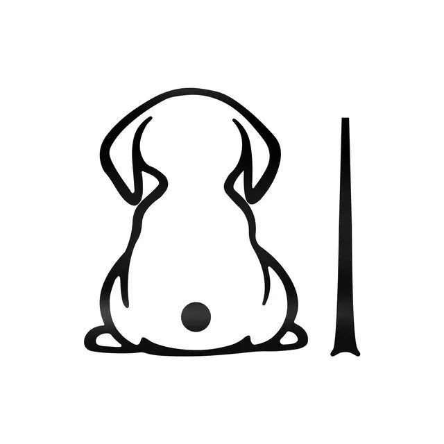 Car wiper shadow sticker with cartoon cat design for rear windscreen decoration