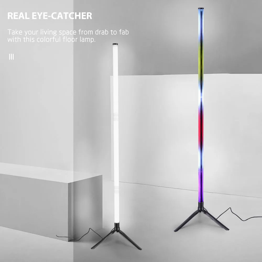 Corner ambience light with 60 RGBW LED beads, USB charging, remote and APP control, 5W