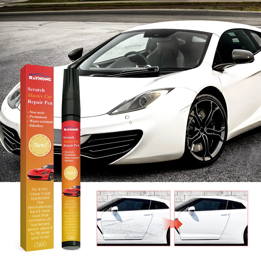Car scratch repair pen 7.4ml UV curing formula for paint touch ups