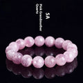 Grandmother Crystal bracelet with polished geometric beads in 5A purple on a white background.