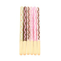 Realistic biscuit design black gel fountain pen with 0.38mm nib