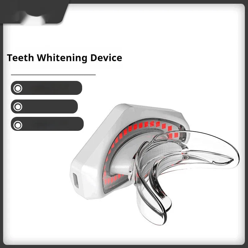 White plastic red light lip care instrument with rechargeable battery for home use