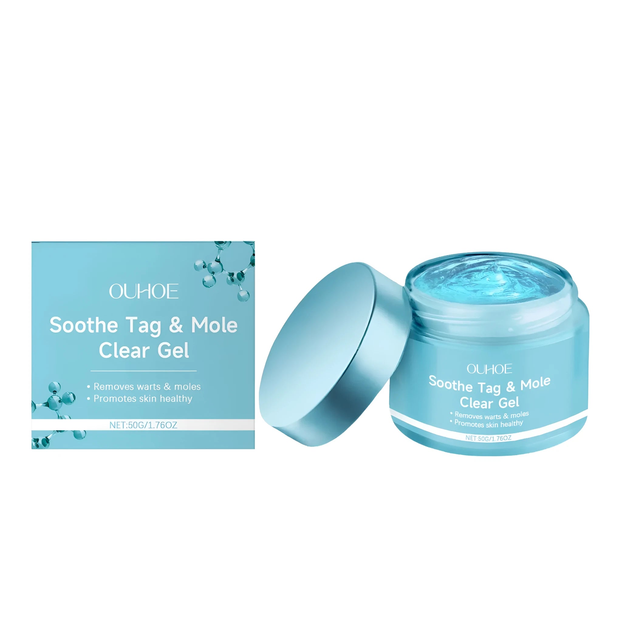 50g tube of wart and nevus removal gel with Centella asiatica formulation