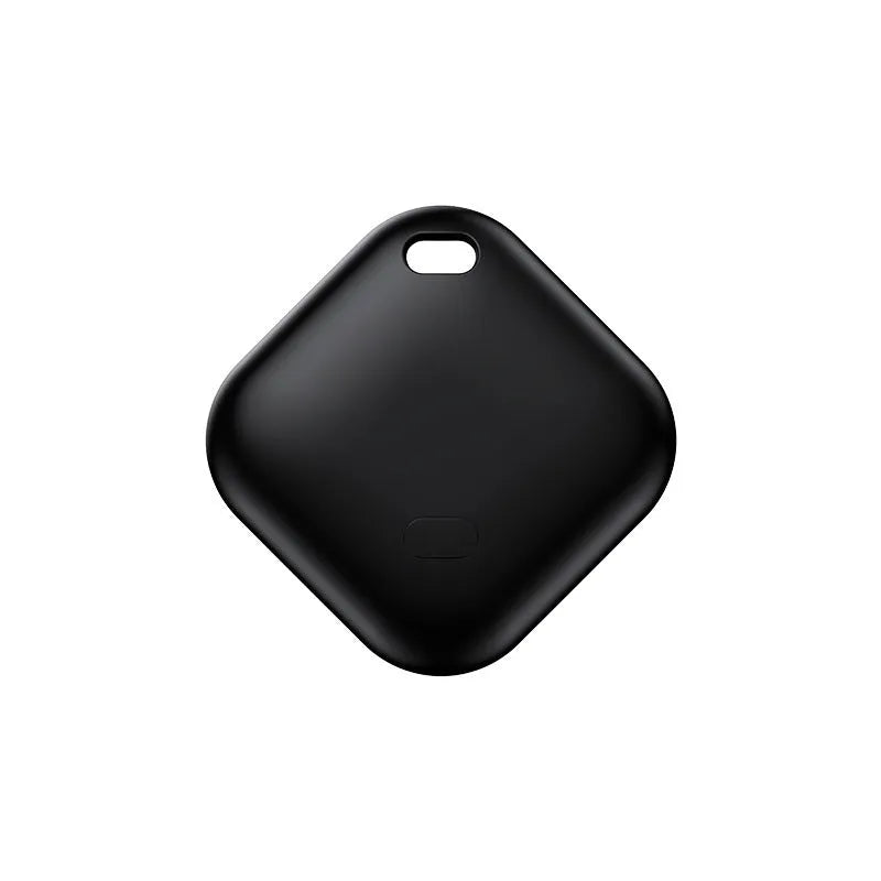 Pet tracking miniature anti-lost locator in black with lanyard, 30x11mm size, ABS material, for Apple device users