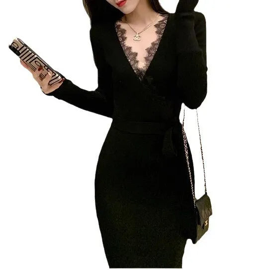 Women's solid black slim fit Princess dress skirt made from polyester fabric.