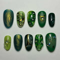 Women's 3D flower butterfly love nail sticker set plastic 30 bits various colours