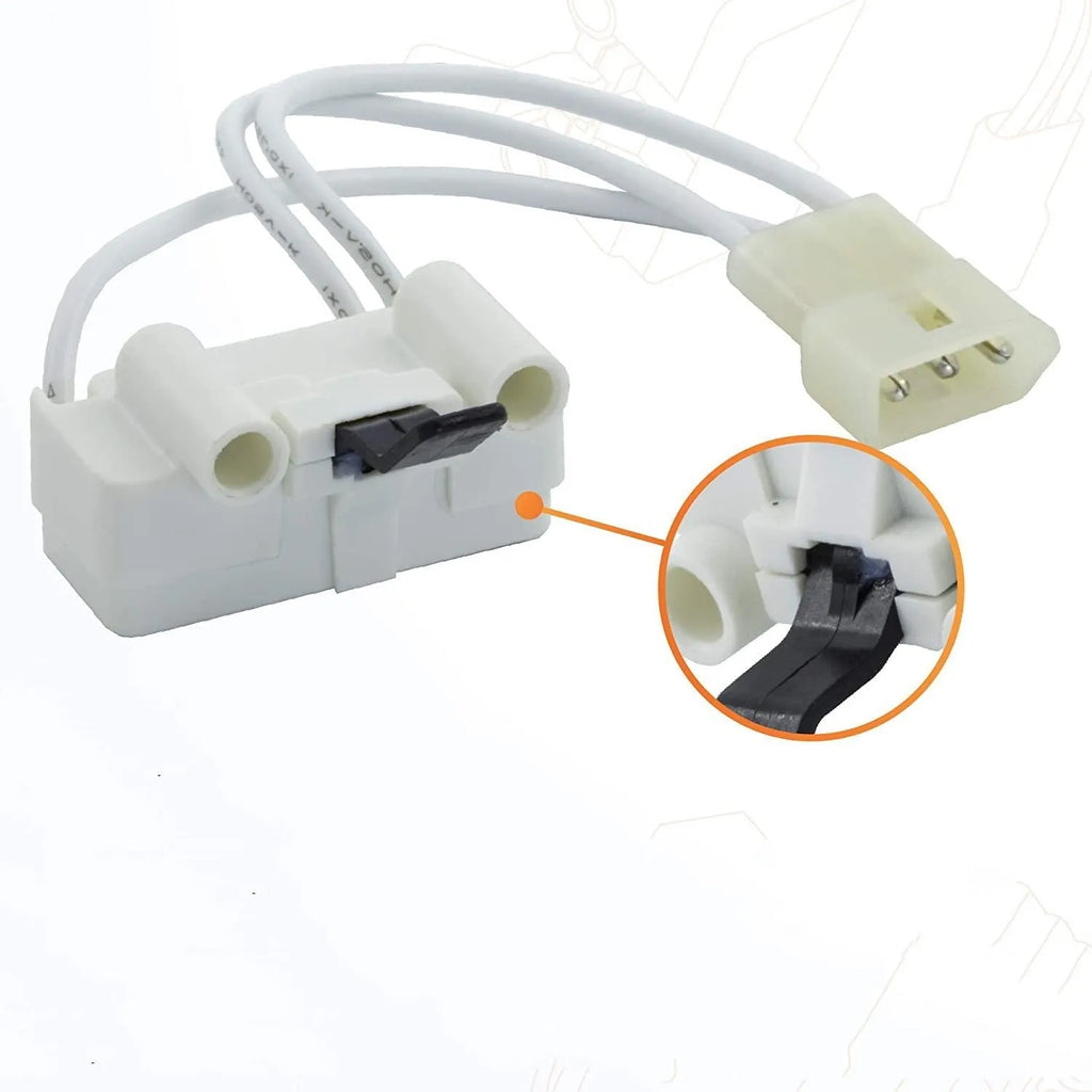 White washing machine door switch replacement part 3406107