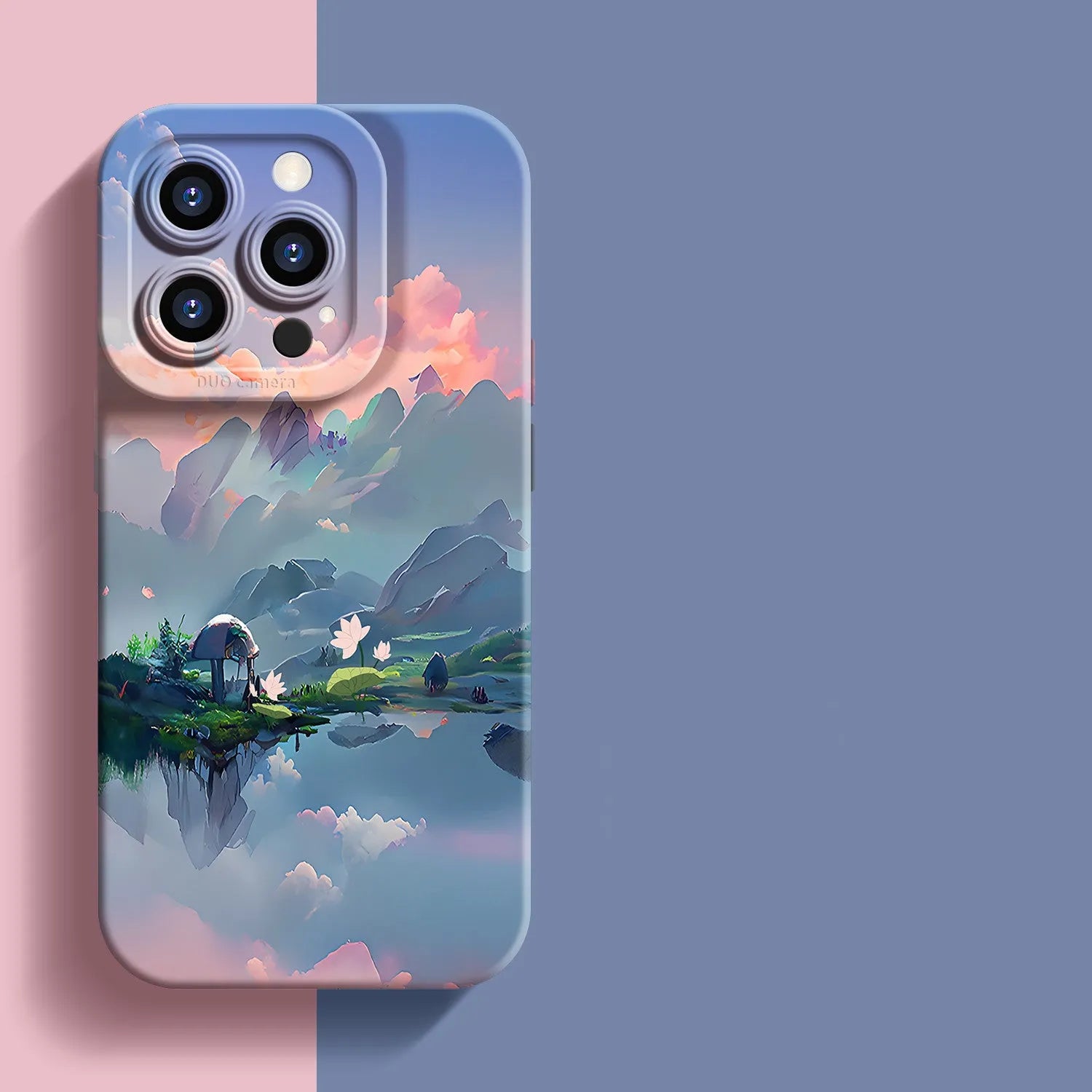 Creative silicone all-inclusive anti-drop phone case for iPhone in liquid silicone with anti-fingerprint coating