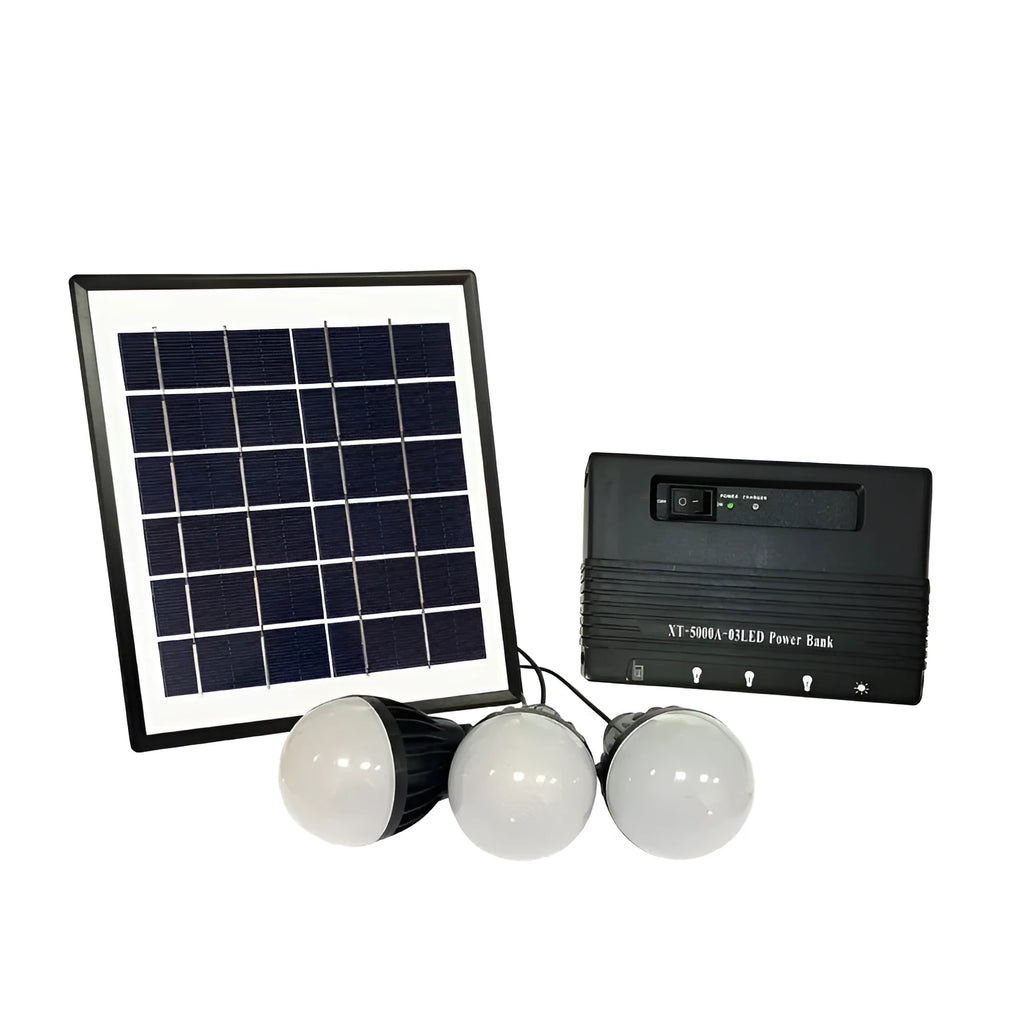 XT-5000A solar generator outdoor LED light with photovoltaic panel and battery, CE certified for UK use