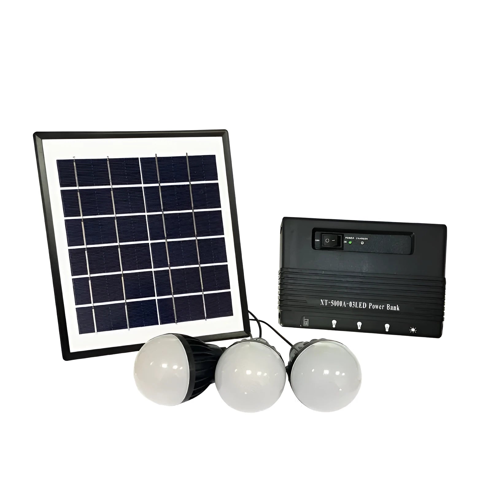 XT-5000A solar generator outdoor LED light with photovoltaic panel and battery, CE certified for UK use