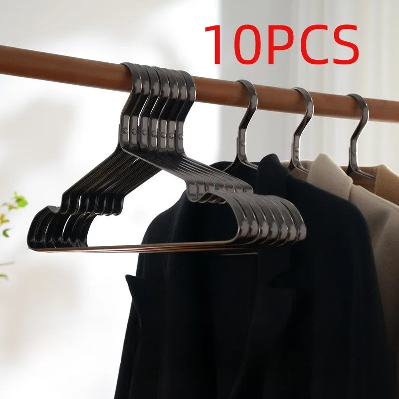 Elegant black non-slip anti-rust clothes hanger with a modern simplicity design.