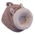 Winter warm pet cartoon cage for hamster, flannel small animal nest with Arctic Velvet lining, S and M sizes