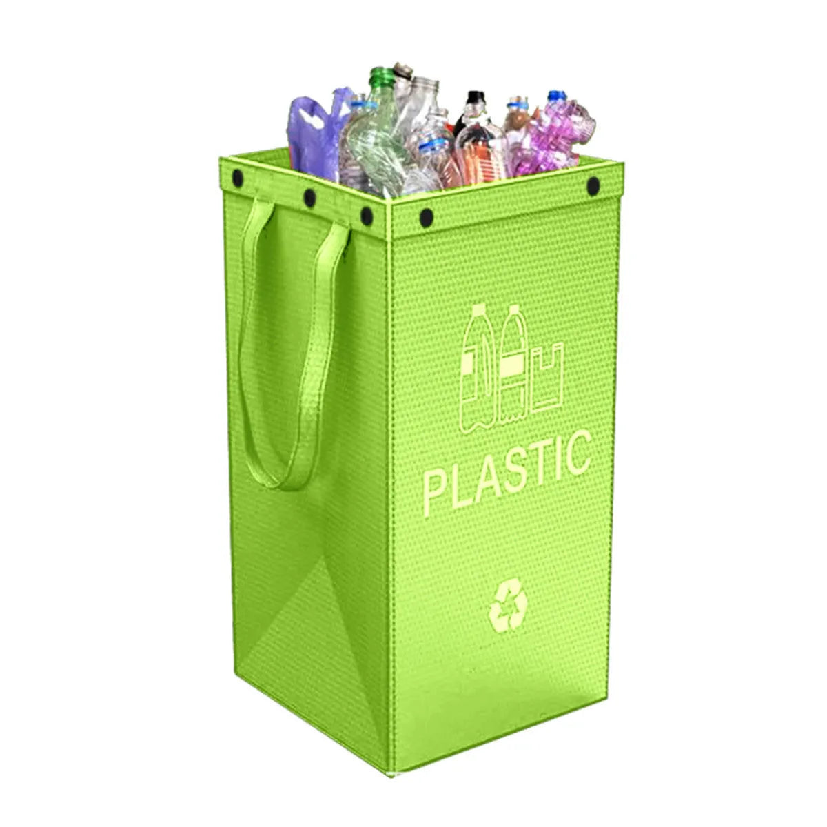40-litre blue plastic bin bag holder for kitchen waste with visible dimensions