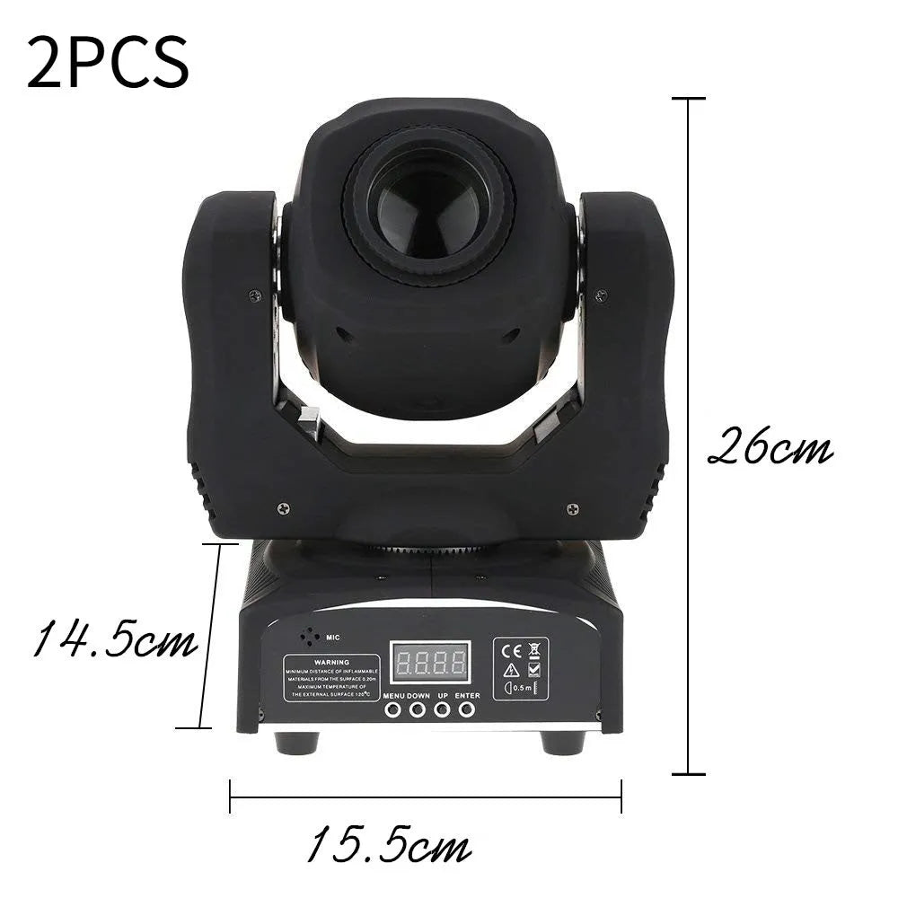 60W LED moving head light with rotating colour beams for stage and KTV use