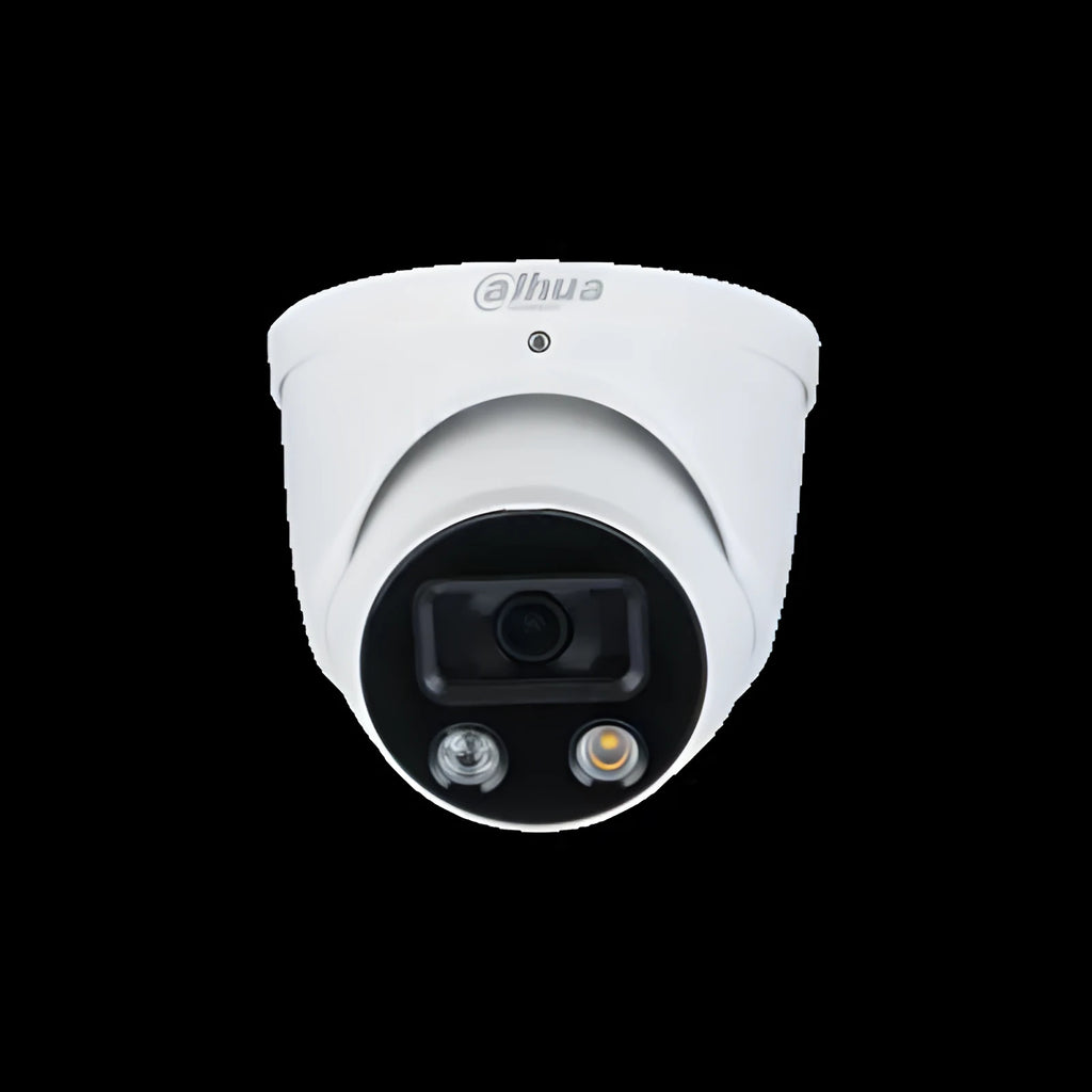5MP full colour POE network camera with 30m warm light illuminator and 360° pan mount