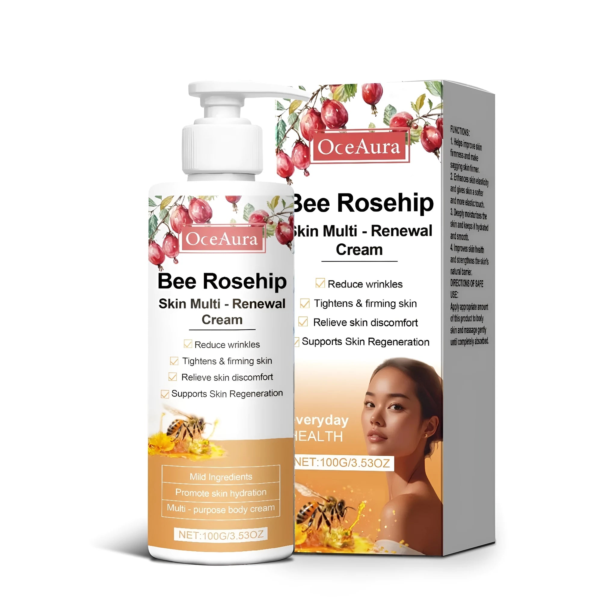 100g container of Multi Effect Skin Repair Cream with collagen and nicotinamide.