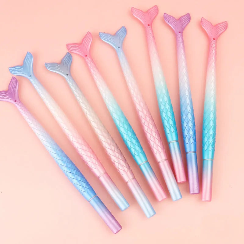Cartoon mermaid design ballpoint pen with 0.38mm tip