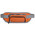 Black multifunctional running waist bag sports belt with water bottle pocket and adjustable nylon strap