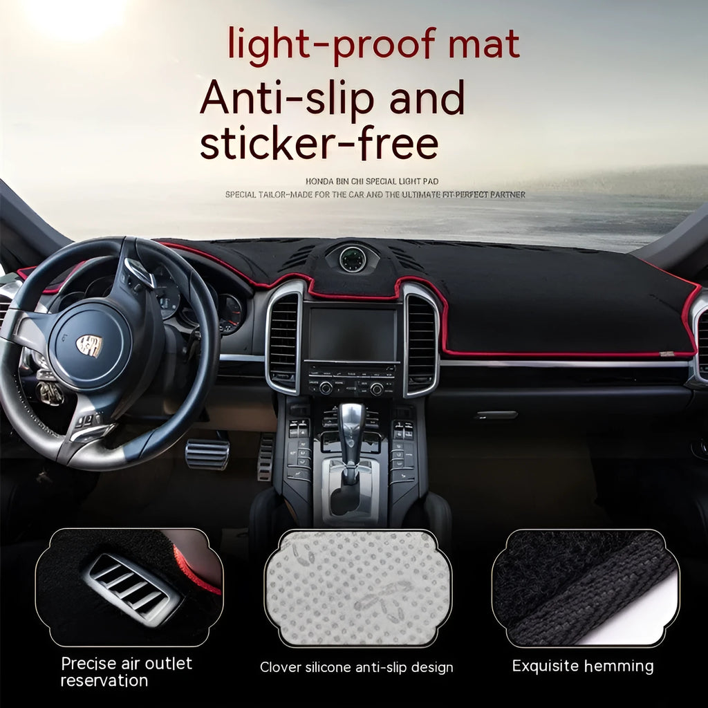 Silicone dashboard light proof pad for old Prado vehicle in multiple colour options with silicone bottom