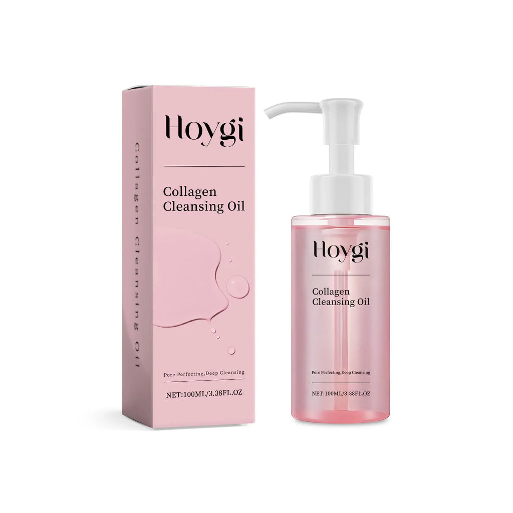 100ml collagen cleansing oil bottle for gentle daily makeup removal