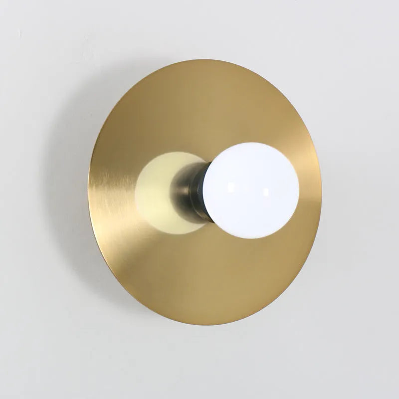 Black Gold modern ceiling lamp with 23cm diameter iron alloy body and ceramic interface on white ceiling