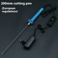 Blue electric heating cutter pen for foam and pearl cotton cutting with plastic handle