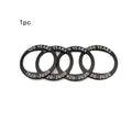 Aluminium alloy 100th anniversary car modification sticker for Mazda in red and black colours