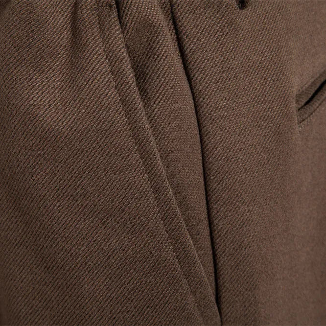 New casual men's thickened straight leg trousers with slight stretch, black gray colour, mid-rise waist