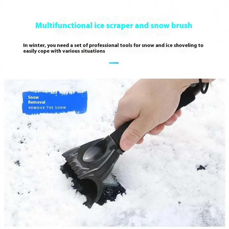 Car de-icing plastic spatula snow shovel tool for windscreen glass cleaning