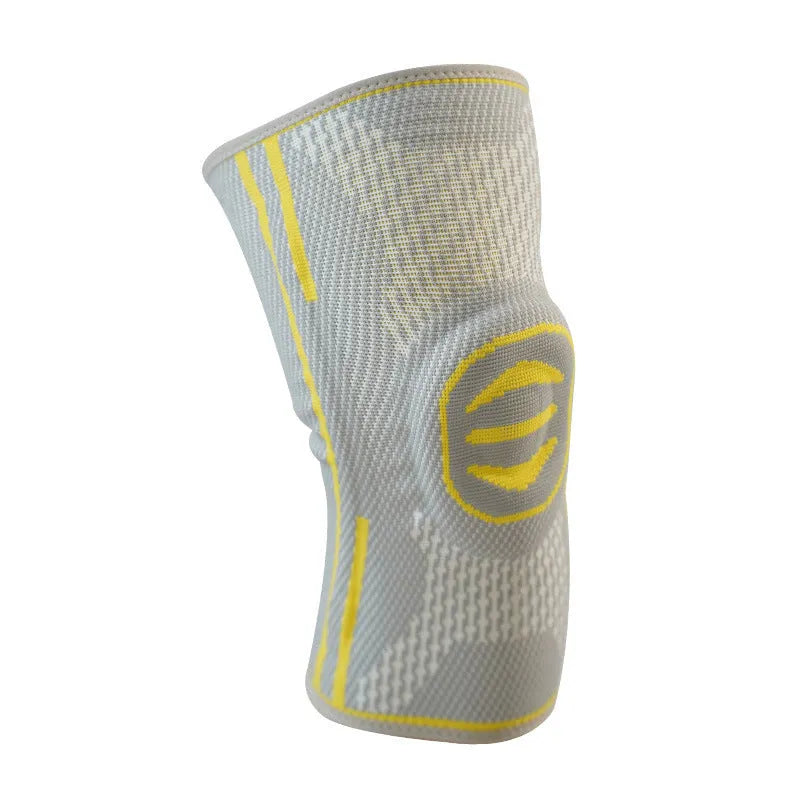 Cotton mountaineering knee pad for sports in blue, green, or yellow colour