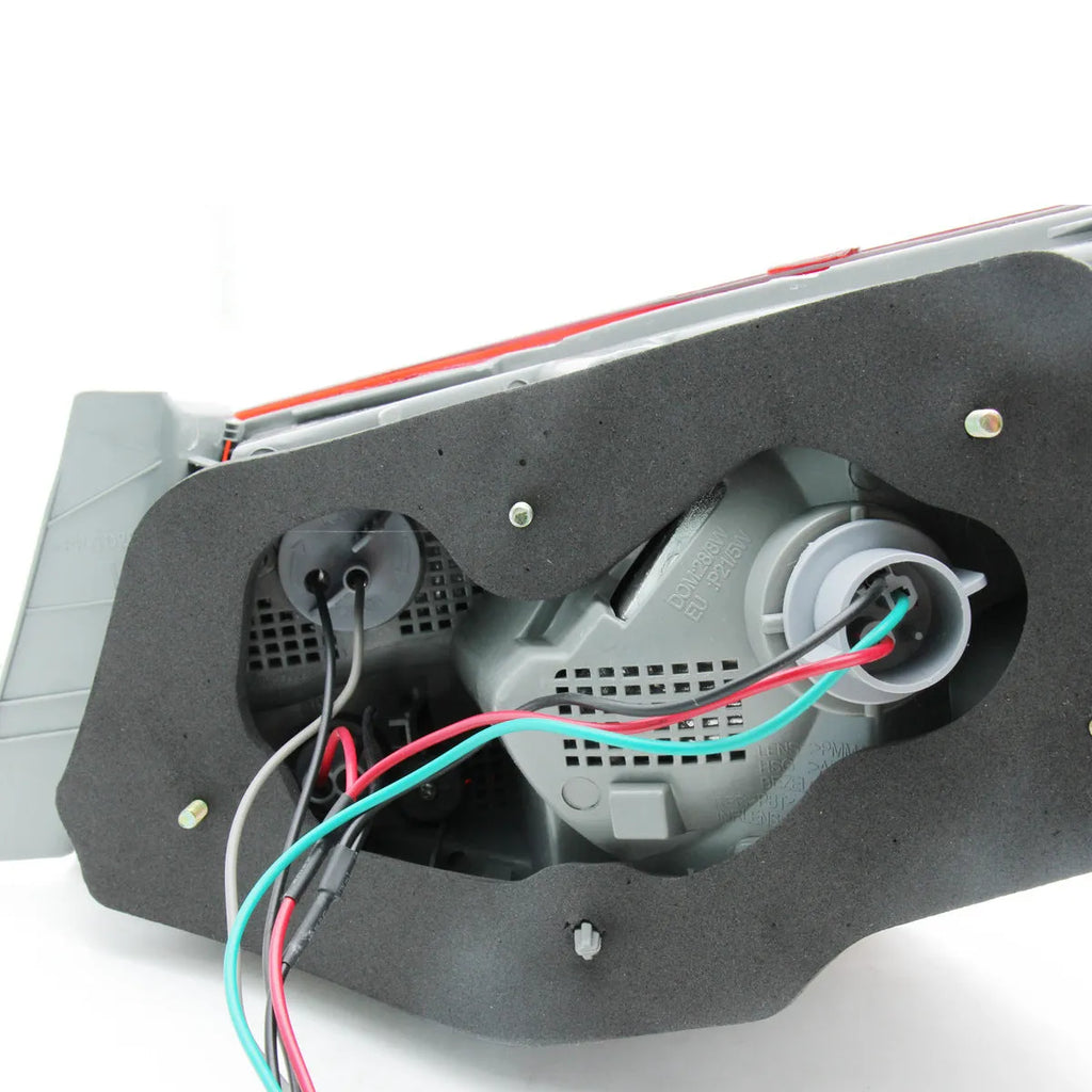 Hyundai Sonata outer tail light half assembly with red LED lights and ABS plastic housing.